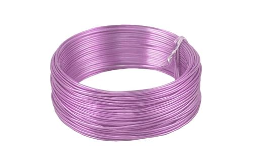 INNA-Glas Draht für Dekoration TANEA, rosa lackiert, 60m, Ø2mm - Aluminiumdraht INNA-Glas Draht für Dekoration TANEA, rosa lackiert, 60m, Ø2mm - Aluminiumdraht von INNA-Glas