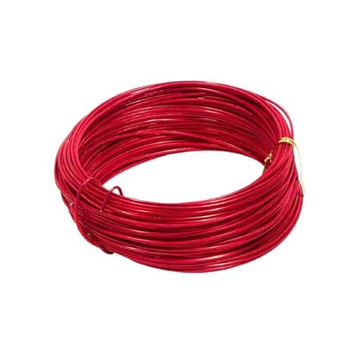 INNA-Glas Draht für Dekoration TANEA, rot lackiert, 30m, Ø2mm - Aluminiumdraht INNA-Glas Draht für Dekoration TANEA, rot lackiert, 30m, Ø2mm - Aluminiumdraht von INNA-Glas