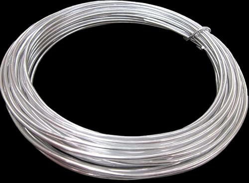 INNA-Glas Draht für Dekoration TANEA, silber lackiert, 12m, Ø2mm - Aluminiumdraht INNA-Glas Draht für Dekoration TANEA, silber lackiert, 12m, Ø2mm - Aluminiumdraht von INNA-Glas
