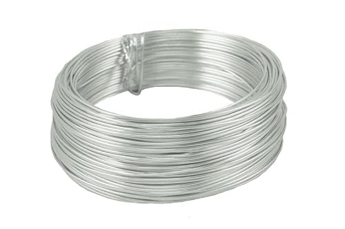 INNA-Glas Draht für Dekoration TANEA, silber lackiert, 60m, Ø2mm - Aluminiumdraht INNA-Glas Draht für Dekoration TANEA, silber lackiert, 60m, Ø2mm - Aluminiumdraht von INNA-Glas