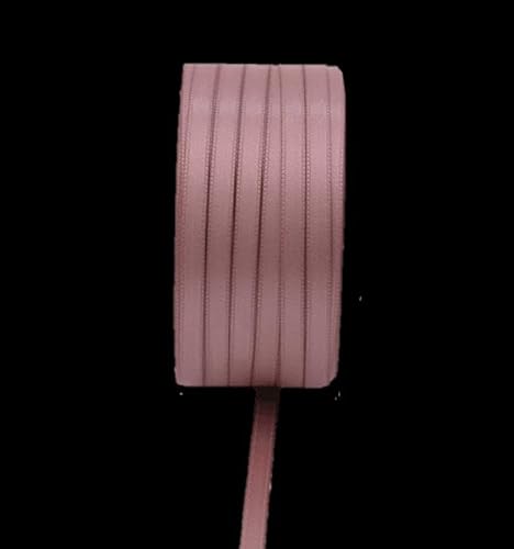 INNA-Glas Satin Schmuckband Vipke, altrosa, 50m, 6mm - Doppel-Satinband von INNA-Glas