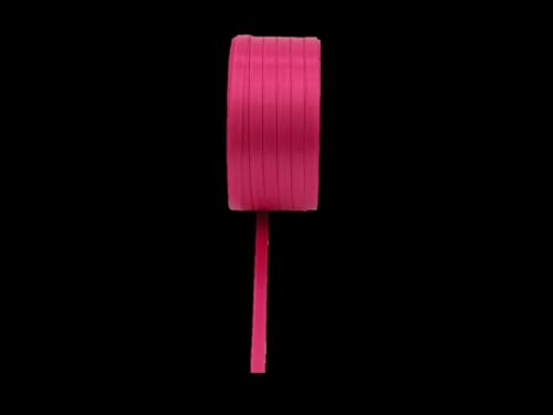 INNA-Glas Satin Schmuckband Vipke, pink, 50m, 6mm - Doppel-Satinband von INNA-Glas