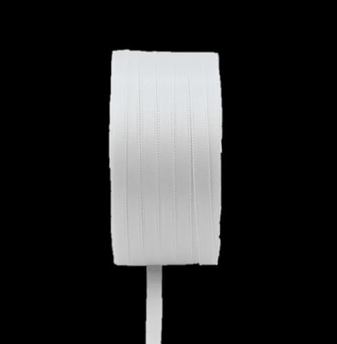 INNA-Glas Satin Schmuckband Vipke, weiß, 50m, 6mm - Doppel-Satinband von INNA-Glas
