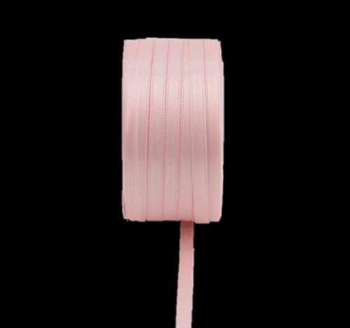 INNA-Glas Satin Schmuckband Vipke, zartrosa, 50m, 3mm - Doppel-Satinband von INNA-Glas