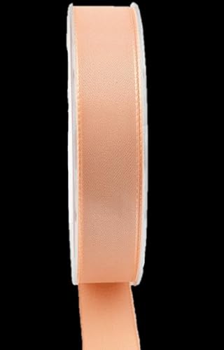 INNA-Glas Schmuckband WIARA, aprikose, 50m, 25mm - Polyester Dekoband von INNA-Glas