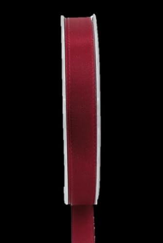 INNA-Glas Schmuckband WIARA, dunkelrot, 50m, 15mm - Polyester Dekoband von INNA-Glas