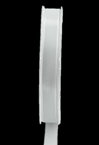 INNA-Glas Schmuckband WIARA, grau, 50m, 15mm - Polyester Dekoband von INNA-Glas