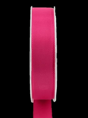 INNA-Glas Schmuckband WIARA, himbeer, 50m, 25mm - Polyester Dekoband von INNA-Glas