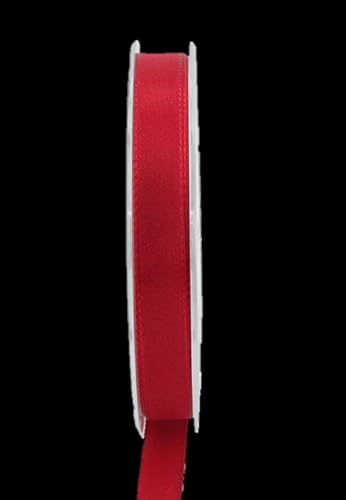 INNA-Glas Schmuckband WIARA, rot, 50m, 15mm - Polyester Dekoband von INNA-Glas