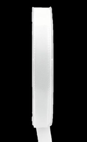 INNA-Glas Schmuckband WIARA, schneeweiß, 50m, 15mm - Polyester Dekoband von INNA-Glas