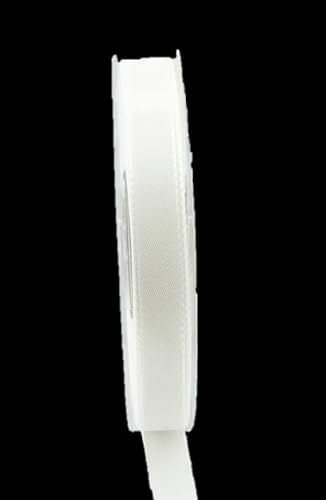 INNA-Glas Schmuckband WIARA, weiß, 50m, 15mm - Polyester Dekoband von INNA-Glas