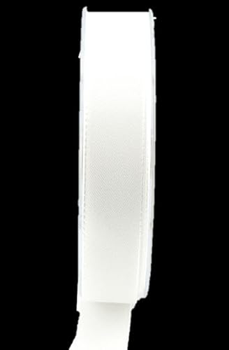 INNA-Glas Schmuckband WIARA, weiß, 50m, 25mm - Polyester Dekoband von INNA-Glas