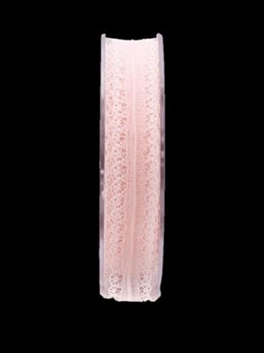 INNA-Glas Zierband SIMAY, rosa, 20m, 20mm - Spitzenband INNA-Glas Zierband SIMAY, rosa, 20m, 20mm - Spitzenband von INNA-Glas