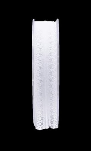 INNA-Glas Zierband SIMAY, weiß, 20m, 20mm - Spitzenband INNA-Glas Zierband SIMAY, weiß, 20m, 20mm - Spitzenband von INNA-Glas