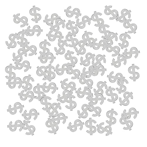 INNORU Dollar Konfetti Silber Glitzer Geld Casino Poker Konfetti Geburtstag Hochzeit Papier Streuung Dollarschein Party Tischdekorationen Konfetti 120pcs INNORU Dollar Konfetti Silber Glitzer Geld Casino Poker Konfetti Geburtstag Hochzeit Papier Streuung Dollarschein Party Tischdekorationen Konfetti 120pcs von INNORU