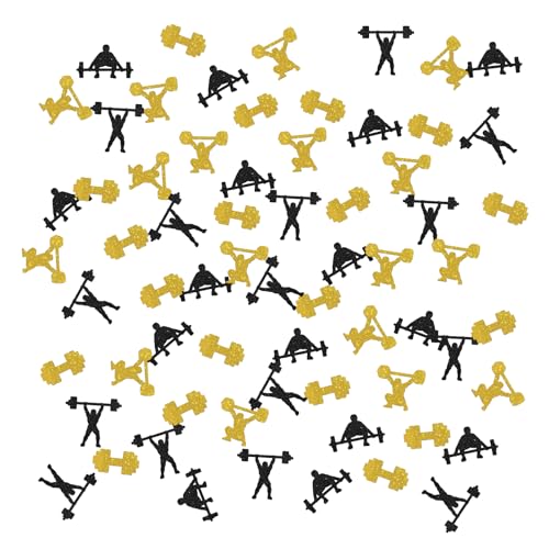 INNORU Gewichtheben Konfetti Schwarz Glitzer Gym Fitness Sport Tischkonfetti Geburtstag Babyparty Streukonfetti Fitness Jubiläum Tischdekorationen Konfetti 120pcs INNORU Gewichtheben Konfetti Schwarz Glitzer Gym Fitness Sport Tischkonfetti Geburtstag Babyparty Streukonfetti Fitness Jubiläum Tischdekorationen Konfetti 120pcs von INNORU