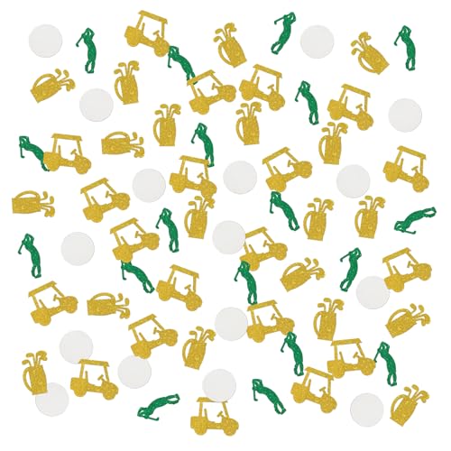 INNORU Golf Konfetti Glitzer, Baby Shower Tischkonfetti, Sport Geburtstag, Geschlecht Offenbarung Streukonfetti, Golf Ruhestand Tischdekorationen Konfetti, 120pcs von INNORU