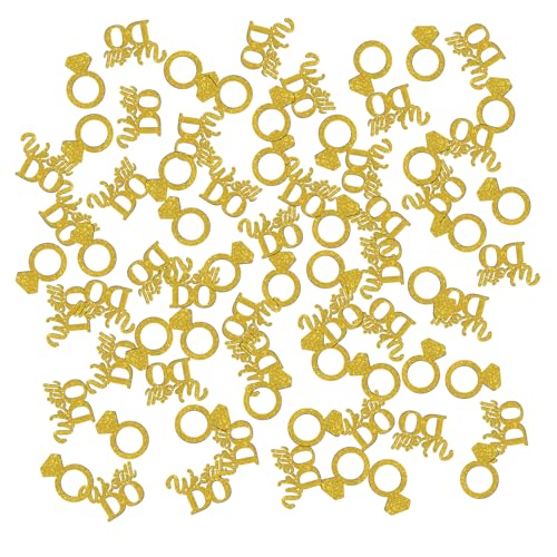 We Still Do Konfetti Gold Glitzer Hochzeit Diamant Ring Tischkonfetti Verlobung Papier Streuung Brautdusche Party Tischdekoration Konfetti 120 Stück We Still Do Konfetti Gold Glitzer Hochzeit Diamant Ring Tischkonfetti Verlobung Papier Streuung Brautdusche Party Tischdekoration Konfetti 120 Stück von INNORU