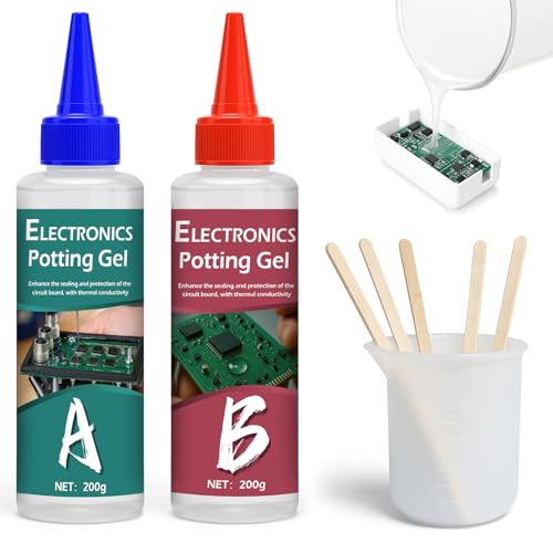 INNOVAYOU 400g Elektrovergussmasse, Isoliert und Wasserdicht Vergussmasse Elektronik, Giessharz Elektro Geeignet für Leiterplatten, Bedienfelder von Haushaltsgeräten und LED-Leuchten INNOVAYOU 400g Elektrovergussmasse, Isoliert und Wasserdicht Vergussmasse Elektronik, Giessharz Elektro Geeignet für Leiterplatten, Bedienfelder von Haushaltsgeräten und LED-Leuchten von INNOVAYOU