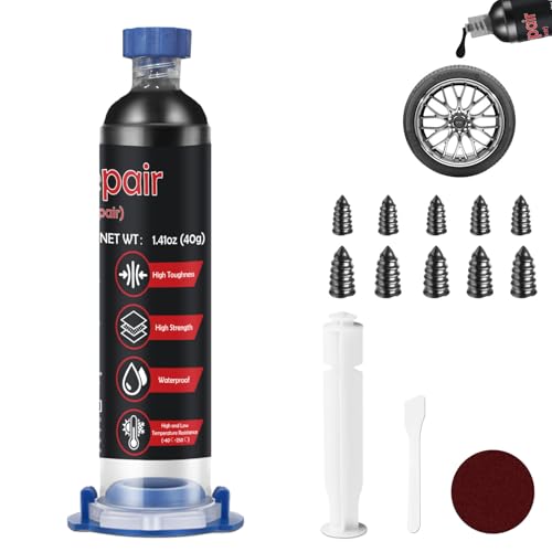 INNOVAYOU 40g Gummikleber, Schnelle Erstarrung Gummikleber Extra Stark Wasserfest Mit Reparaturnägeln, Gummi Kleber für Gummiartikel, Auto, Basketball INNOVAYOU 40g Gummikleber, Schnelle Erstarrung Gummikleber Extra Stark Wasserfest Mit Reparaturnägeln, Gummi Kleber für Gummiartikel, Auto, Basketball von INNOVAYOU