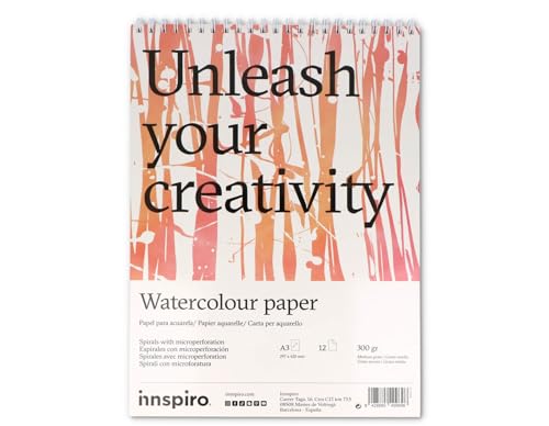 Aquarellpapierblock A3, 12 Seiten, 300 g. Aquarellpapierblock A3, 12 Seiten, 300 g. von INNSPIRO