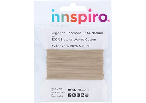 INNSPIRO Fein gewachste Baumwollkordel Sand 1mm 5m INNSPIRO Fein gewachste Baumwollkordel Sand 1mm 5m von INNSPIRO