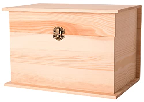 Box aus Kiefernholz, 28 x 18,5 x 18,5 cm. von INNSPIRO