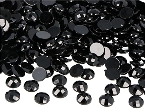 INNSPIRO Deko-Edelsteine aus Acryl, matt, schwarz, 10 mm. 2000 Stück. von INNSPIRO