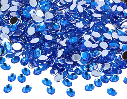 INNSPIRO Deko-Edelsteine aus Acryl, oval, blau, 6 x 8 mm, 5000 Stück. von INNSPIRO