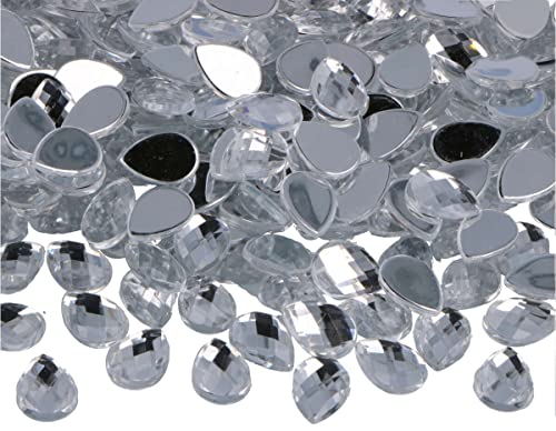 INNSPIRO Deko-Edelsteine aus Acryl, transparent, 10 x 14 mm. von INNSPIRO