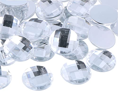INNSPIRO Deko-Edelsteine aus Acryl, transparent, 25 mm, ca. 100 Stück. von INNSPIRO