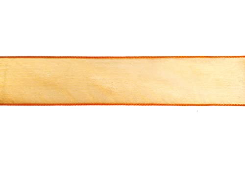 Dekoratives Band, orange, 6,5 cm x 10 m. von INNSPIRO