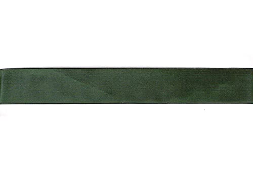Dekoratives Band grün mit schwarzer Bordüre, 4 cm x 10 m. von INNSPIRO