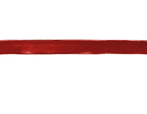 Dekoratives rotes glänzendes Band, 3 cm x 10 m. von INNSPIRO