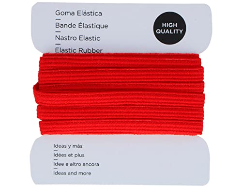 Elastischer Gummi, Rot, 5,3 mm, 3 m. von INNSPIRO