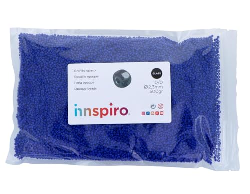 Glasstein, rund, blickdicht, Marineblau, 2,3 mm, 10/0, 500 g. Glasstein, rund, blickdicht, Marineblau, 2,3 mm, 10/0, 500 g. von INNSPIRO