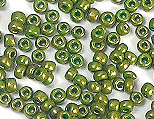 Glasstein, rund, glänzend, metallisch, olivgrün, 2,3 mm, 10/0, 500 g. Glasstein, rund, glänzend, metallisch, olivgrün, 2,3 mm, 10/0, 500 g. von INNSPIRO