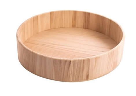 Großes rundes Balsa-Tablett 28 x 6,5 cm. von INNSPIRO