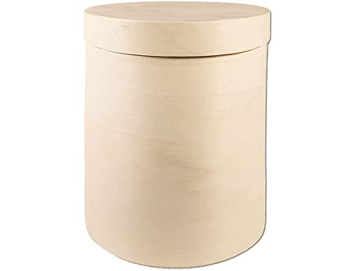 Holzkiste aus Pappelholz, rund, 10 x 13 cm. Holzkiste aus Pappelholz, rund, 10 x 13 cm. von INNSPIRO