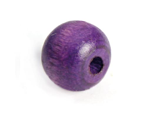 Holzkugel, lila Durchmesser: 8 mm. 100 Stück. von INNSPIRO
