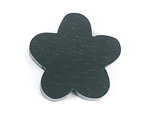 Holzperle gewachste Blume schwarz 25 x 25 mm, 50u, ca. Holzperle gewachste Blume schwarz 25 x 25 mm, 50u, ca. von INNSPIRO