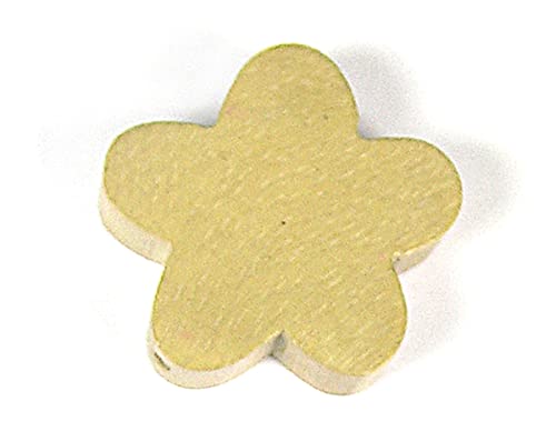 Holzperlen gewachste Blume Ocker 25 x 25 mm, 50u, ca. Holzperlen gewachste Blume Ocker 25 x 25 mm, 50u, ca. von INNSPIRO