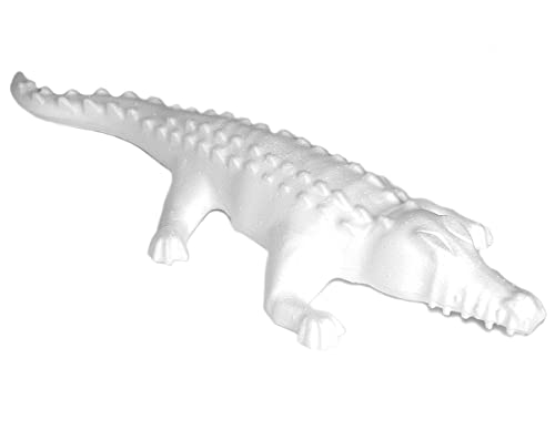 INNSPIRO A3411 Porex Krokodil 26 x 9,5 cm. Tasche zum Aufhängen von 2 Stück. Tiere, weiß, 26x9,5cm von INNSPIRO