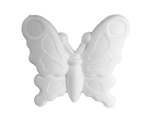 INNSPIRO A3414 Porex-Schmetterling 11 x 12,5 cm. Tasche zum Aufhängen von 6 Stück. Tiere, weiß, 11x12,5cm von INNSPIRO