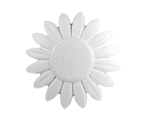 INNSPIRO A3472 Sonnenblume aus Porex 15 cm. Tasche zum Aufhängen von 2 Stück. Blumen, weiß, 15cm von INNSPIRO