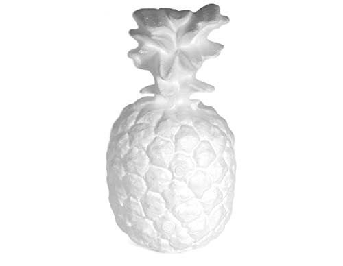 INNSPIRO A3473 Ananas aus Porex 12 x 22 cm. pflanzlich, weiß, 12x22cm von INNSPIRO