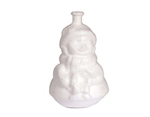 INNSPIRO A3537 Anhänger Schneemann aus Porex 6 x 9,5 cm. Tasche zum Aufhängen von 6 Stück, weiß, 6x9,5cm von INNSPIRO