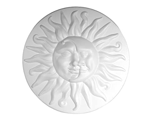 INNSPIRO A3568 Sonne und Mond aus Porex Diam. 39cm Geometrische Formen, weiß von INNSPIRO