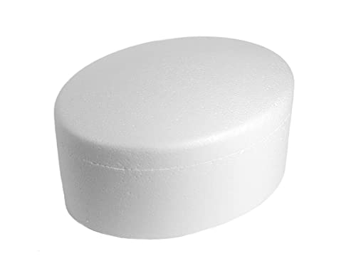 INNSPIRO A3612 ovale Porex-Box, 11 x 15 x 7 cm, weiß, 11x15x17cm von INNSPIRO