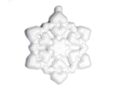 INNSPIRO A3643 Anhänger Schneeflocke aus Porex 7,5 cm. Tasche zum Aufhängen von 10 Stück, weiß, 7,5cm INNSPIRO A3643 Anhänger Schneeflocke aus Porex 7,5 cm. Tasche zum Aufhängen von 10 Stück, weiß, 7,5cm von INNSPIRO